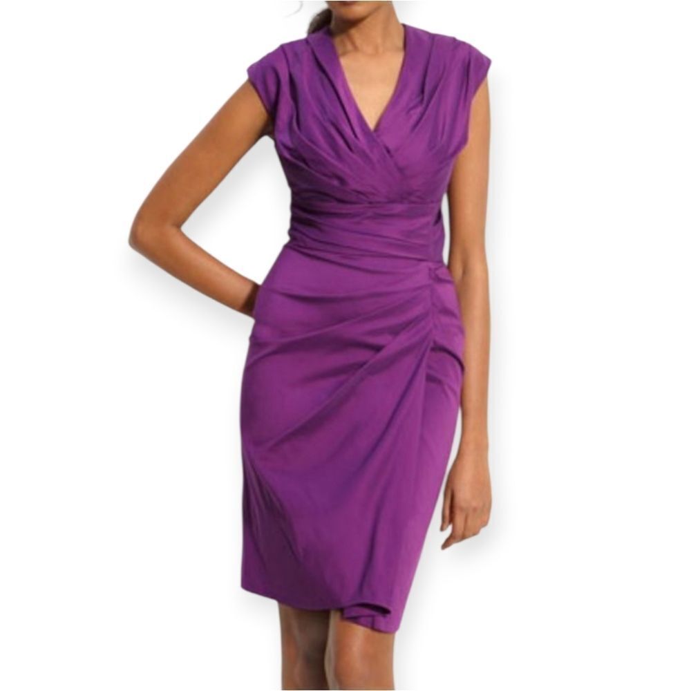 SUZI CHIN PURPLE DRESS SZ.4 EUC